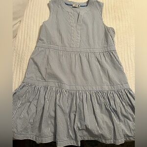Women’s Vineyard Vines Blue and White Striped Performance Fabric Dress